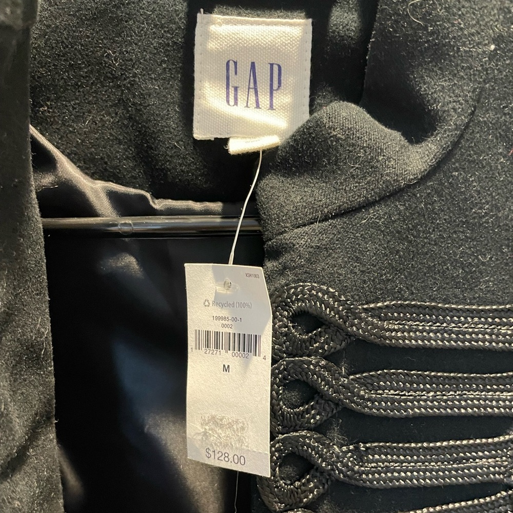 Gap Velveteen Military Style Jacket. Medium. NWT. - Picture 3 of 5